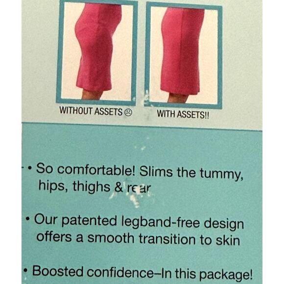 Assets by Spanx Mid Thigh Shaper Shorts - Style 124 - Nude - Size 2 - Picture 5 of 7